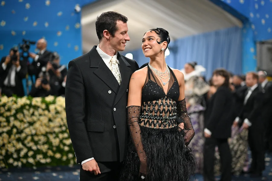 Dua Lipa and Callum Turner